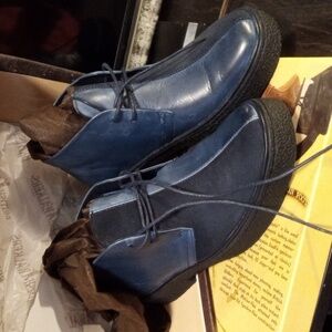 Men's Brand New British play boy series leather boots